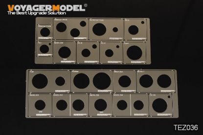 Picture of 1/35 WWII AFV Road Wheels Stenciling Templates (For DRAGON) 