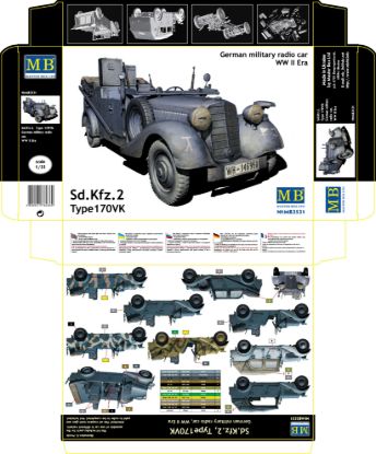 Picture of Sd.Kfz. 2 Type 170VK, Germany military radio car, WW II era