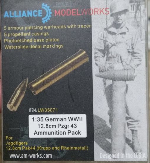 Picture of Germany WWII 12.8cm Pzgr 43 Ammunition Pack (5pcs) 