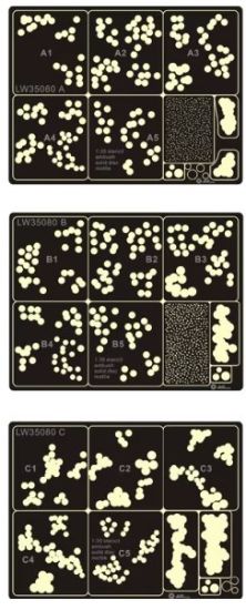 Picture of Stencil WWII Germany Camouflage solid Disc Pattern 