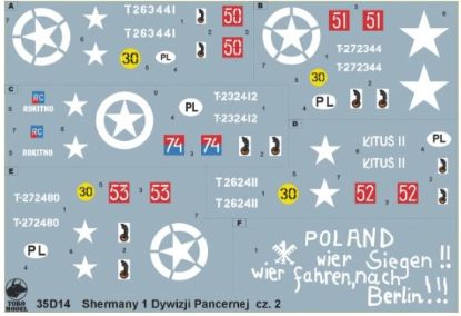 Picture of Polish Sherman tanks - 1st Armoured Division ( NW Europe 1944-45 ) vol.2
