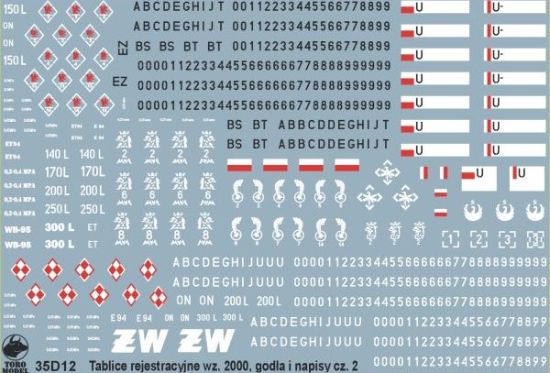 Picture of Polish Army vehicles - reg.numbers 2000 pattern, unit insignia & stencils vol.2